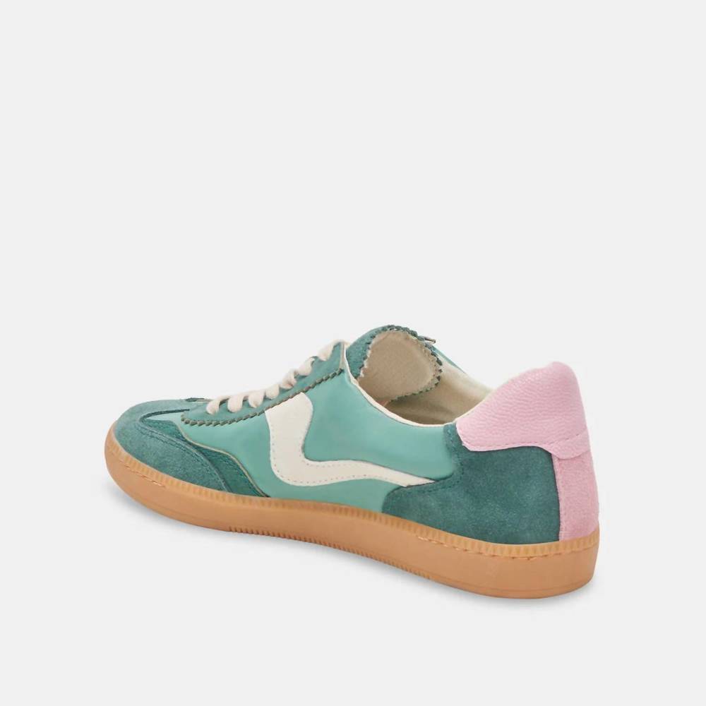 NEW DOLCE VITA women's notice sneakers in green suede - Picture 5 of 8